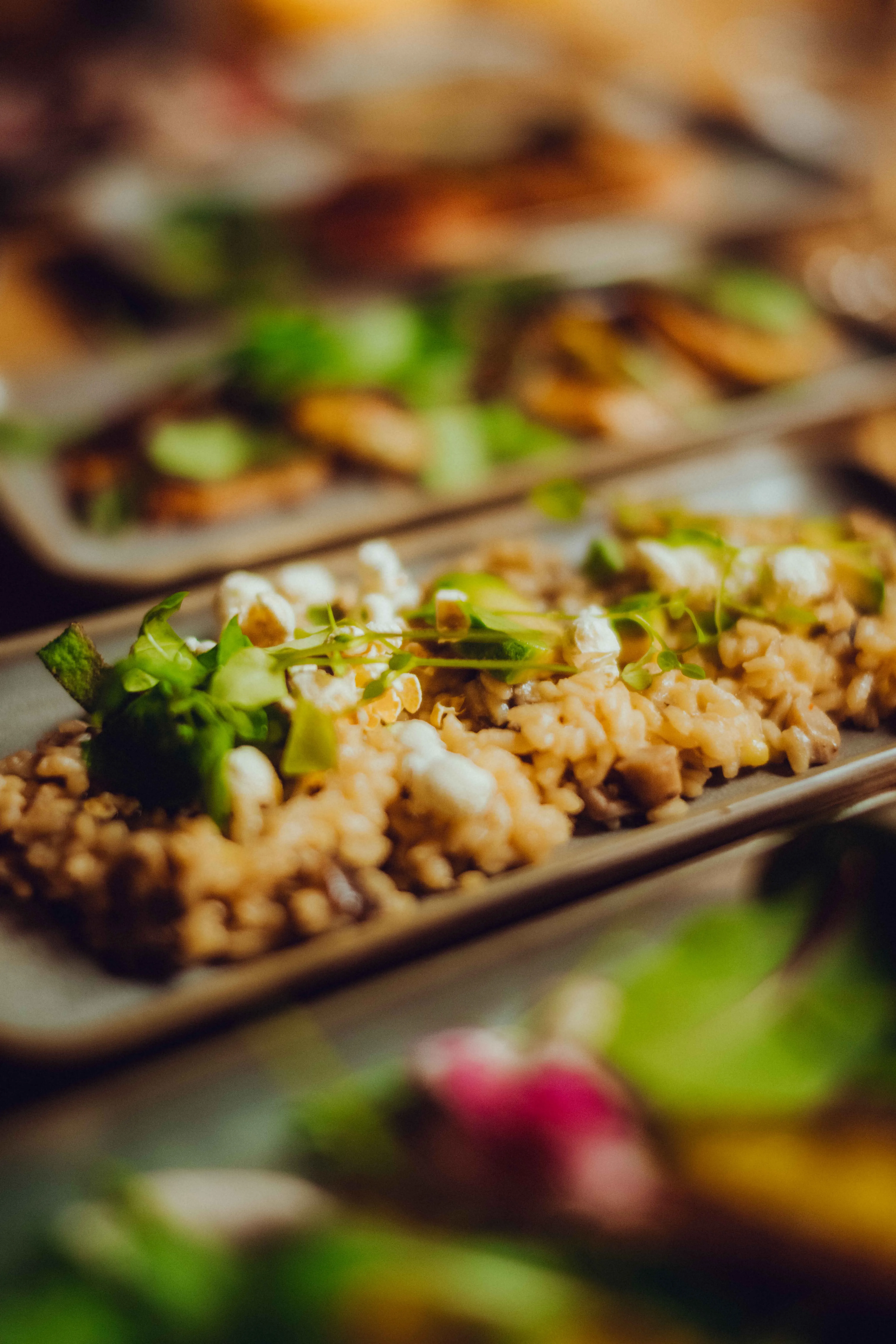 Side dishes at dinner